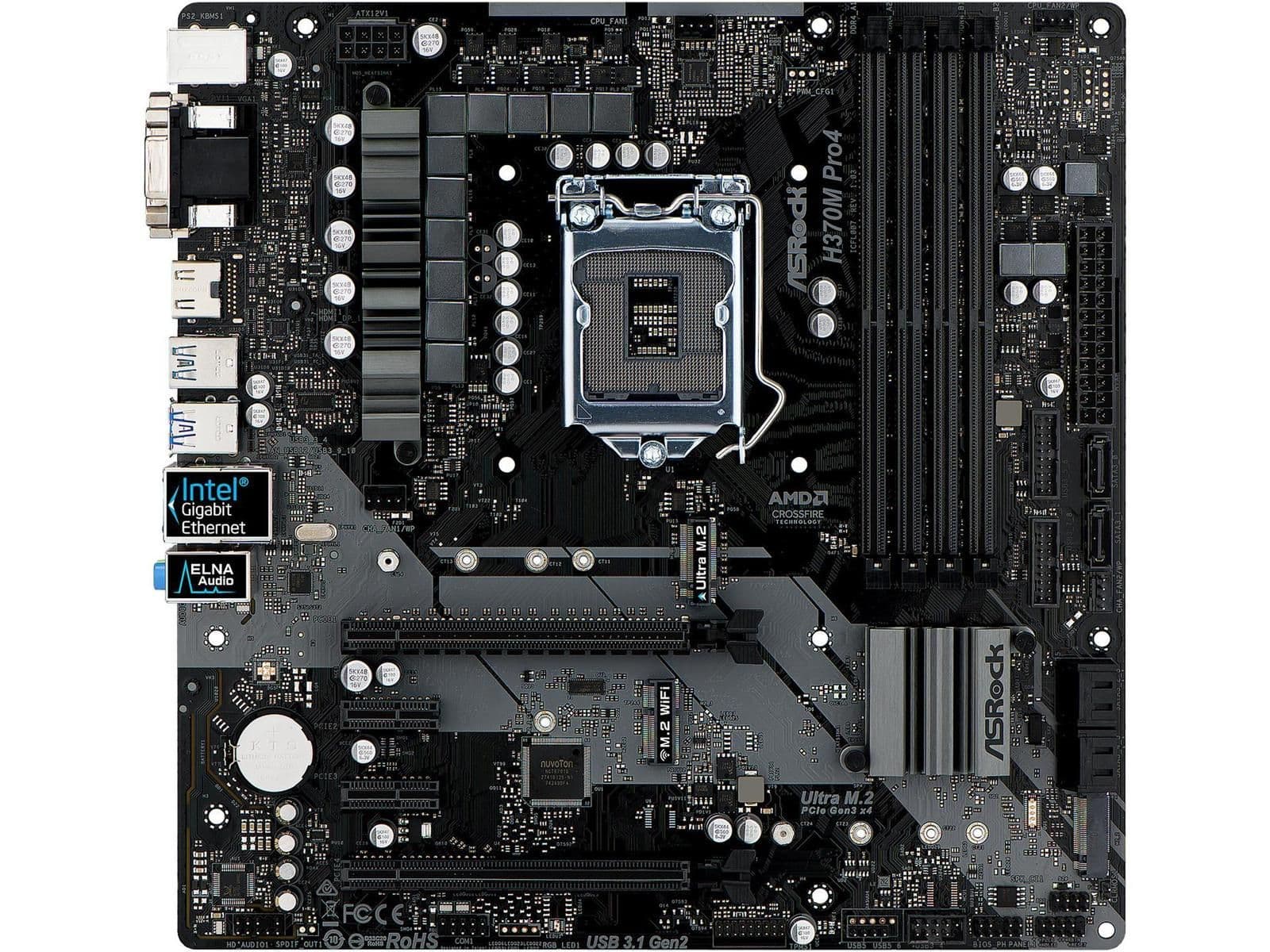 ASRock H370 H370M Pro4 DDR4 Micro ATX main image