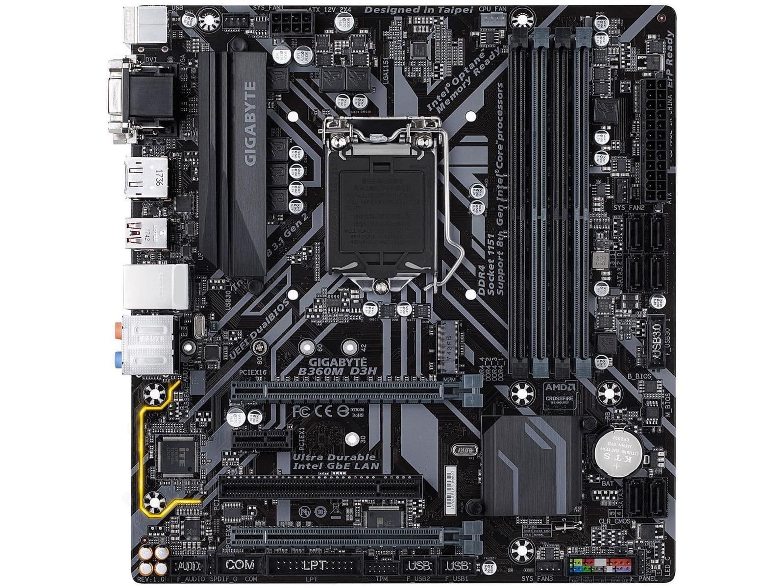 Gigabyte B360M D3H DDR4 Micro ATX image