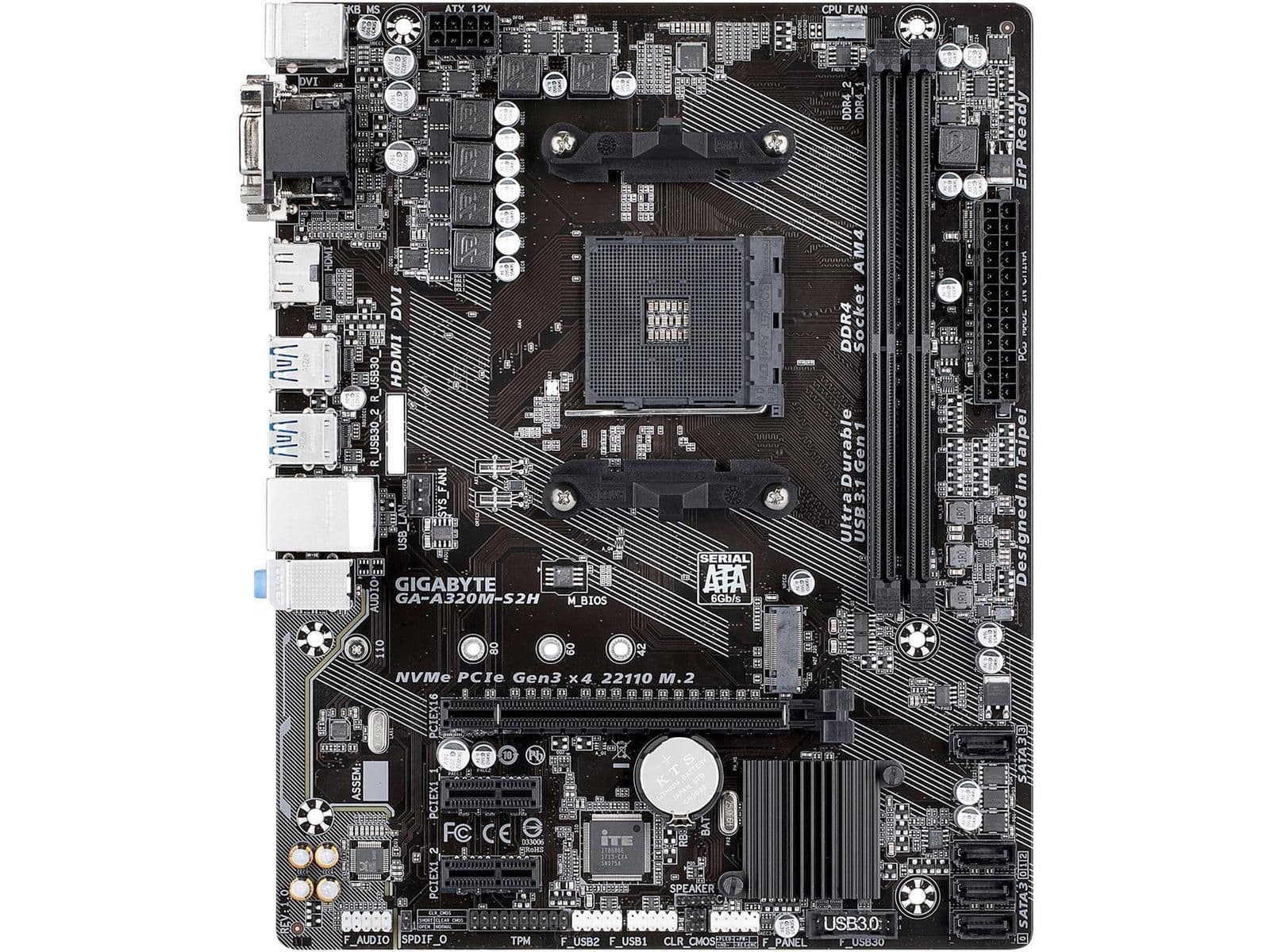 Gigabyte A320 GA-A320M-S2H AM4 DDR4 Micro ATX image