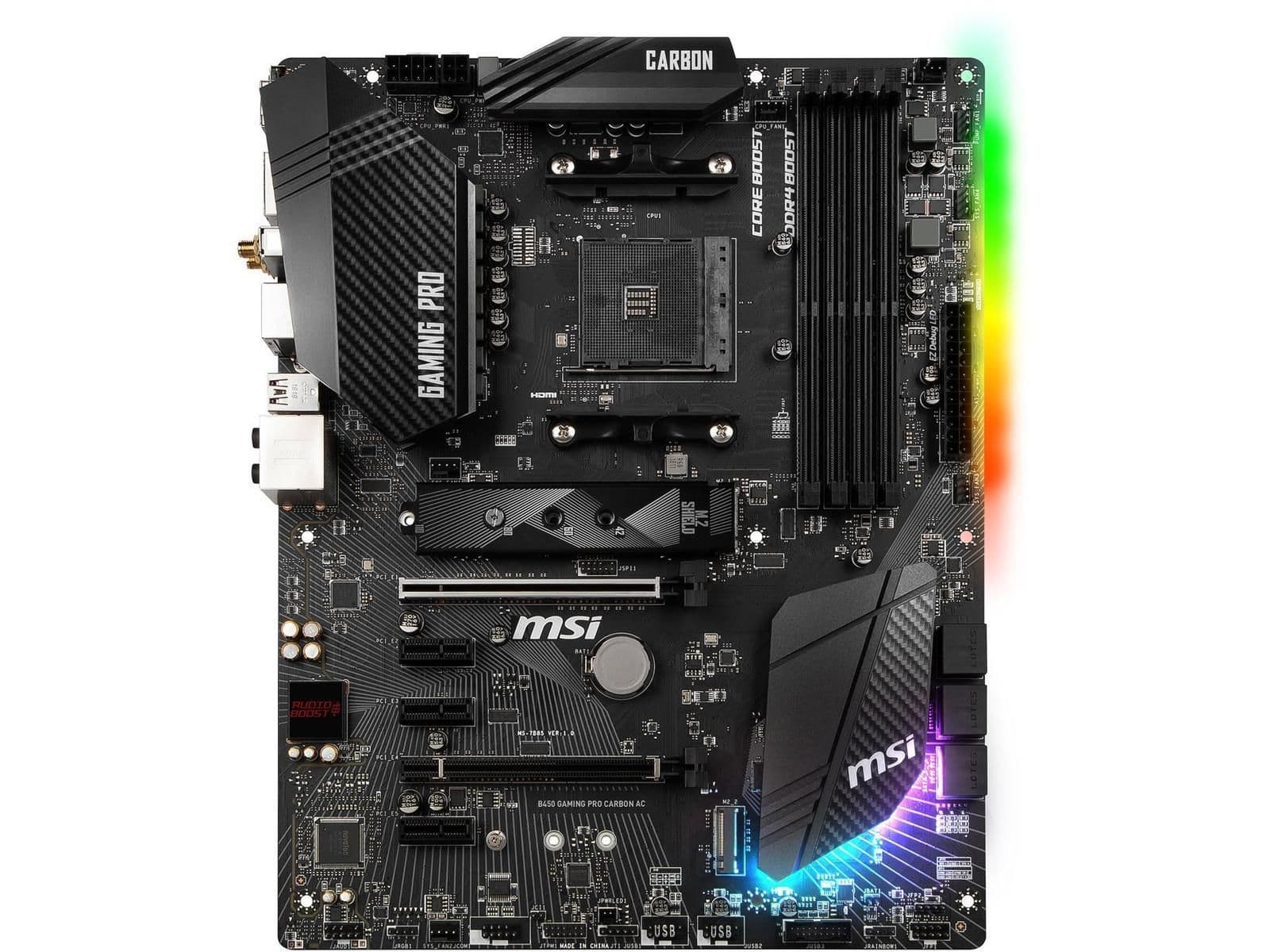 MSI B450 GAMING PRO CARBON AC AM4 DDR4 ATX image