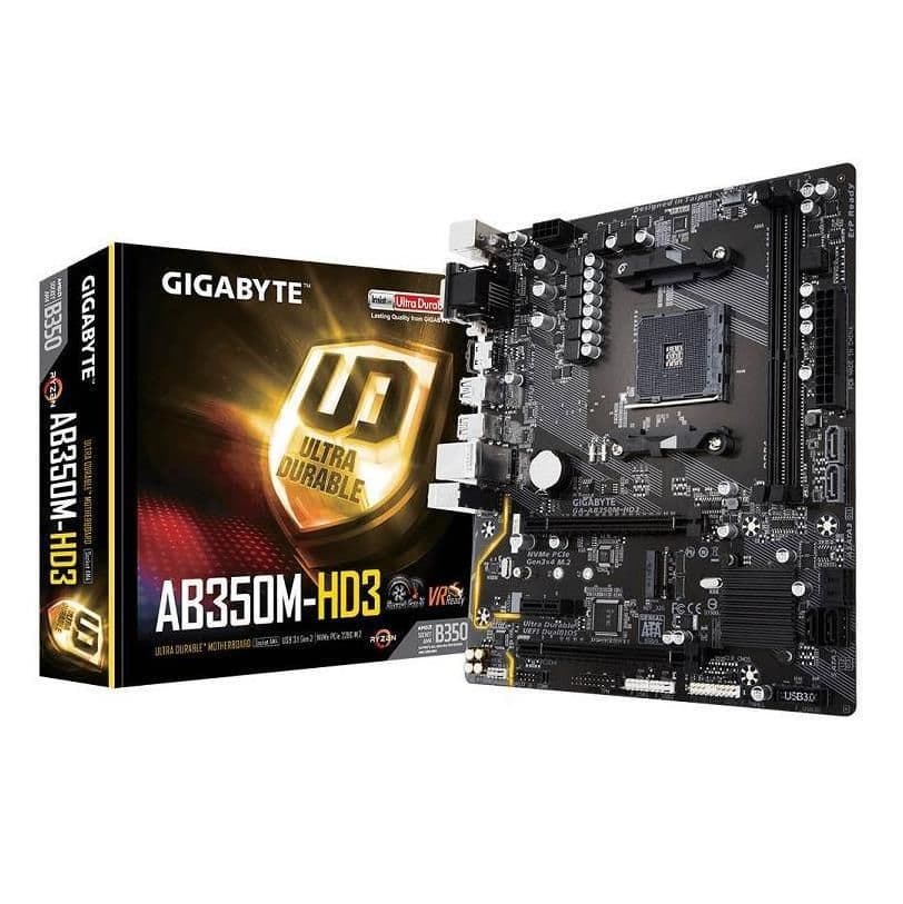 Gigabyte B350 GA-AB350M-HD3 (rev. 1.0) DDR4 Micro ATX image