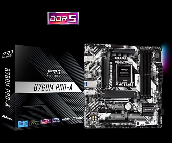 ASRock B760M Pro-A DDR5 Micro ATX image