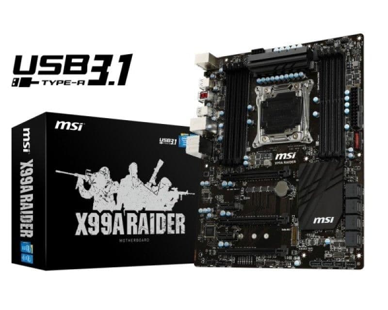 MSI X99 X99A Raider LGA2011-3 DDR4 ATX image