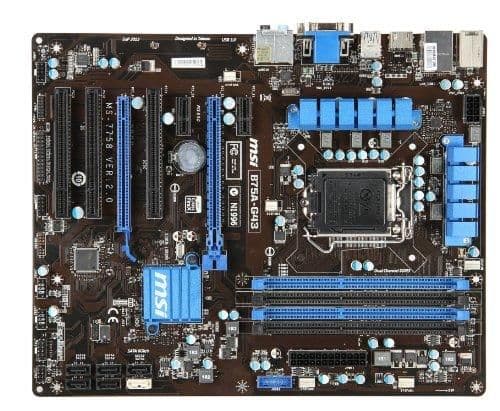 MSI B75 A-G43 DDR3 ATX main image