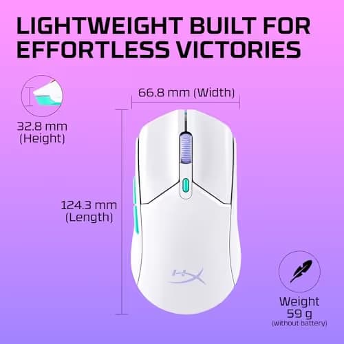 HP HyperX Pulsefire Haste 2 Core Bluetooth Wireless Optical Gaming Mouse image