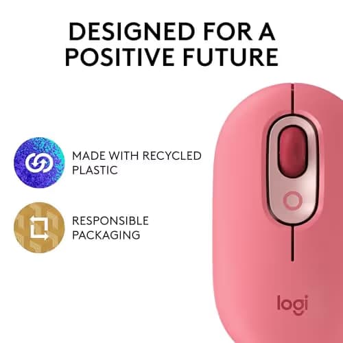 Logitech POP Heartbreaker Bluetooth/Wireless Optical Mouse image