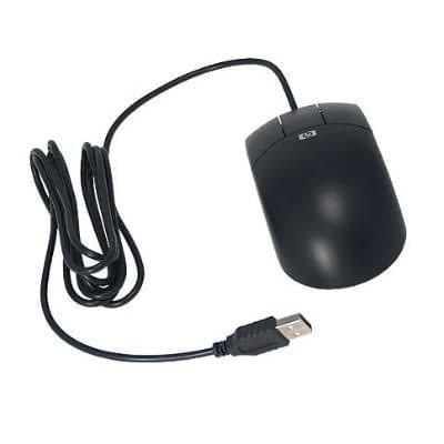 HP DY651A Wired Optical Black Mouse image