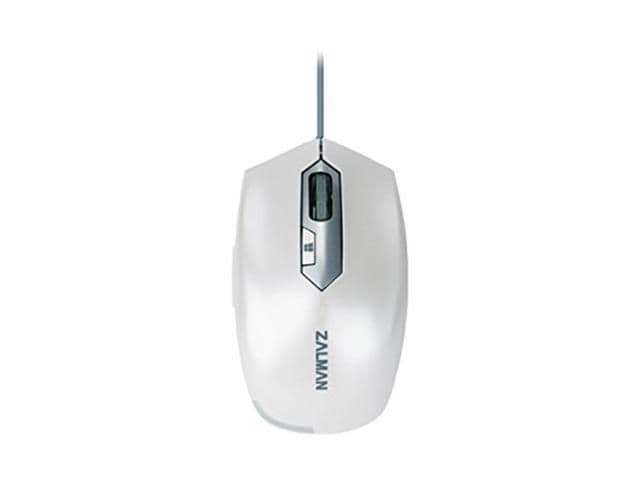 Zalman ZM-M130CWH White Wired Optical Mouse image