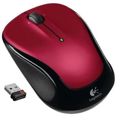 Logitech M325 Red Wireless Optical Mouse image