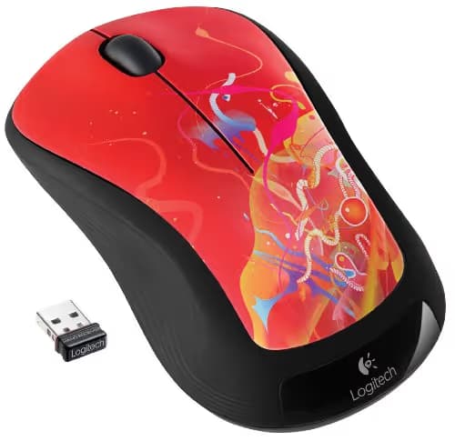 Logitech M310 Wireless Laser Red / Black Mouse main image