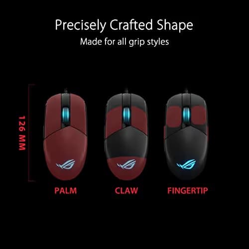 Asus ROG Strix Impact III Wired Optical Gaming Mouse image