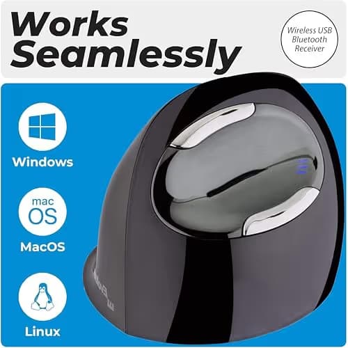 Evoluent VMDMW VerticalMouse D Medium Wireless Laser Mouse image