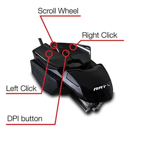 Mad Catz The Authentic R.A.T. 1+ Wired Optical Gaming Mouse image