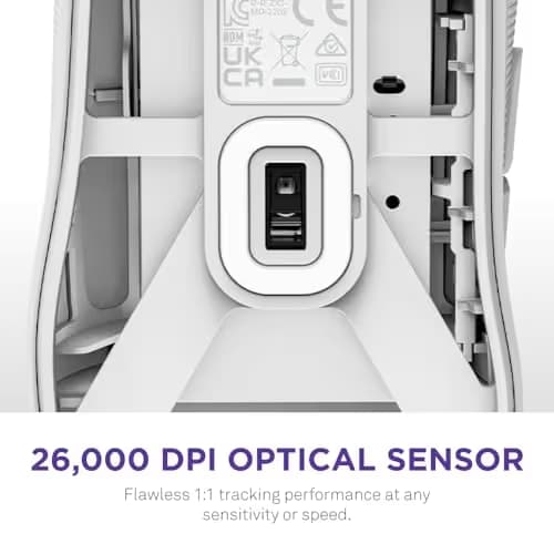 NZXT Lift 2 Ergo White Wired Optical Mouse image