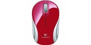 Logitech 910-002727 Wireless Optical Mouse (Red / White) image