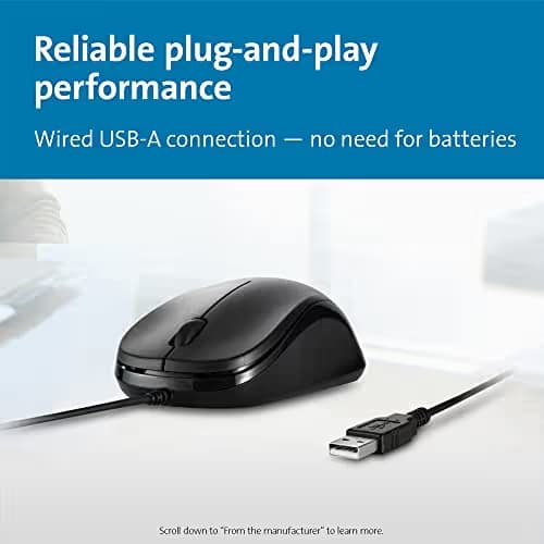 Kensington SimpleSolutions Wired Optical Mouse image