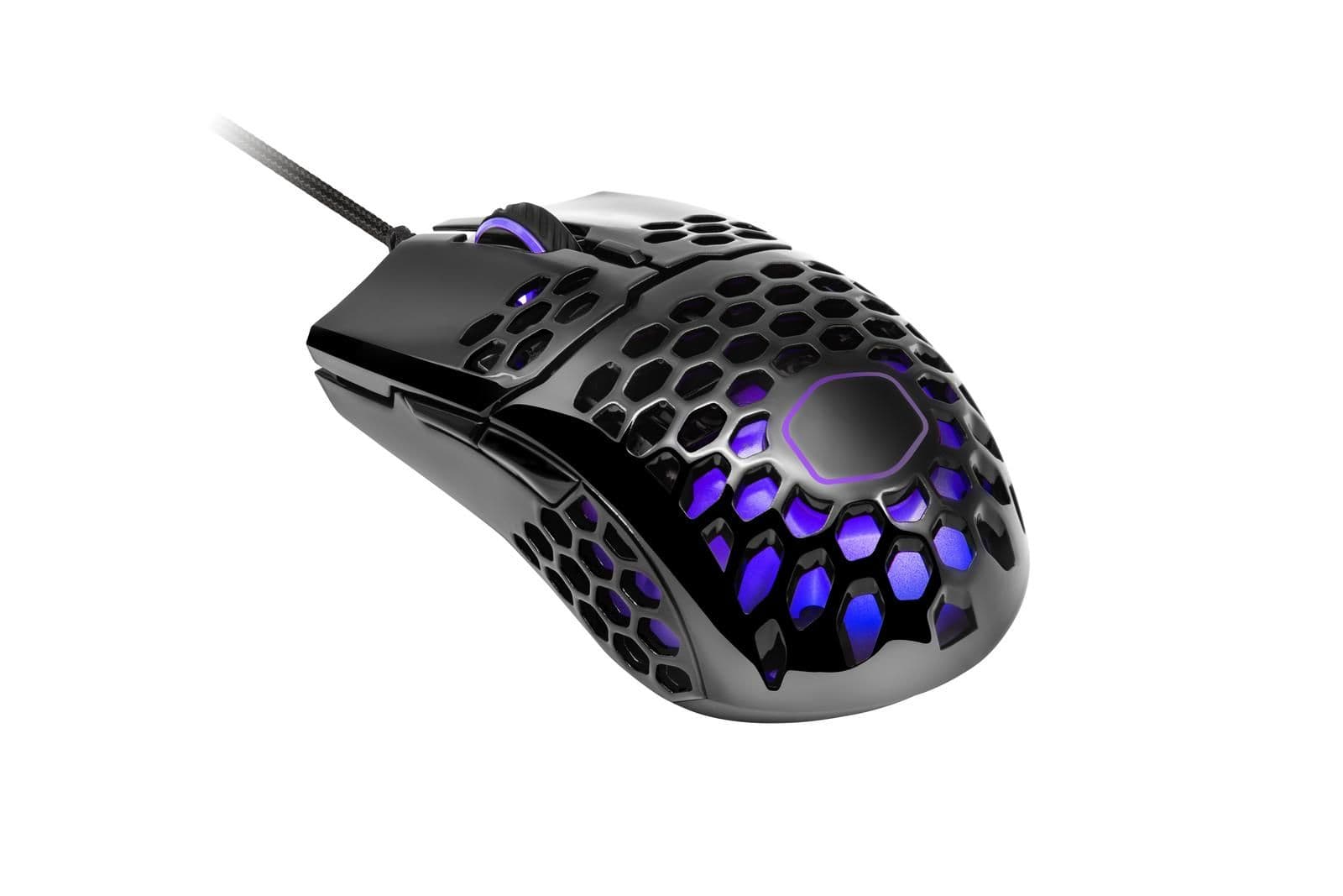 Cooler Master MM711 Glossy Black Wired Optical Mouse main image