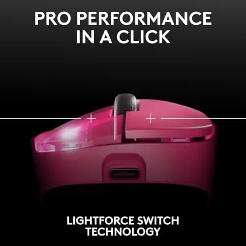 Logitech PRO X SUPERLIGHT 2 DEX Wired/Wireless Optical Gaming Mouse image
