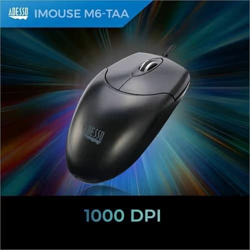 Adesso iMouse M6-TAA Wired Optical Mouse image