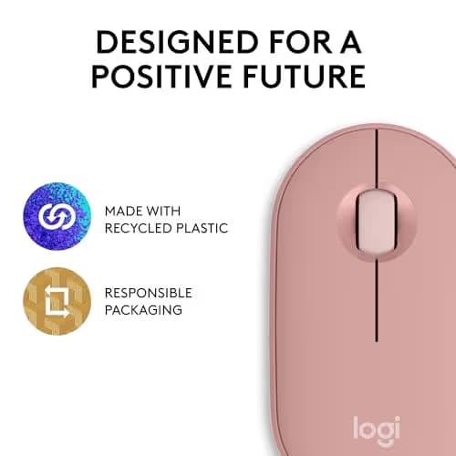 Logitech PEBBLE 2 M350S Bluetooth Wireless Wired Optical Mouse image