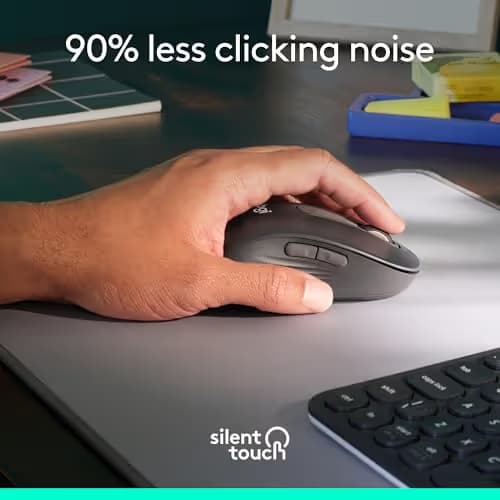 Logitech Signature M650 L Bluetooth Wireless Wired Optical Mouse image