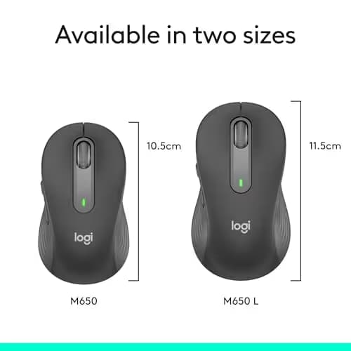 Logitech Signature M650 L Bluetooth Wireless Wired Optical Mouse image