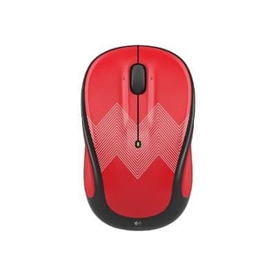 Logitech M325c Red Zigzag Wireless Optical Mouse main image