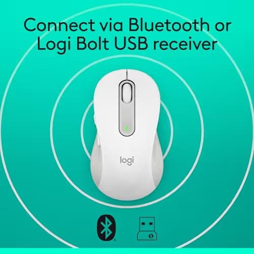 Logitech Signature M650 L Bluetooth Wireless Wired Optical Mouse image