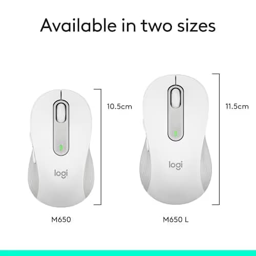 Logitech Signature M650 L Bluetooth Wireless Wired Optical Mouse image