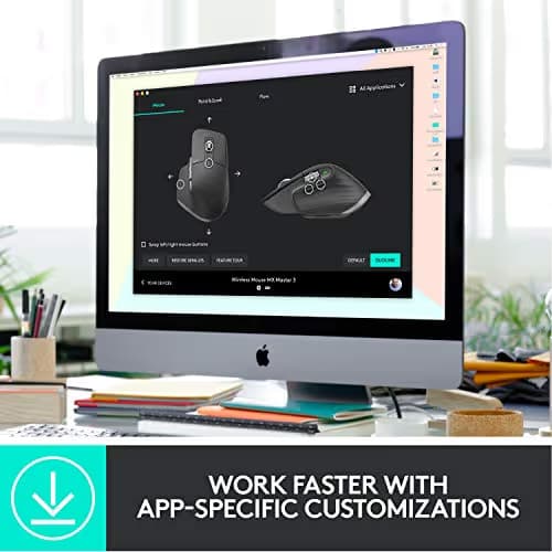 Logitech MX MASTER 3 Wired Bluetooth Wireless Laser Mouse image