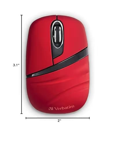 Verbatim 70706 Optical Wireless Red/Black Mouse image