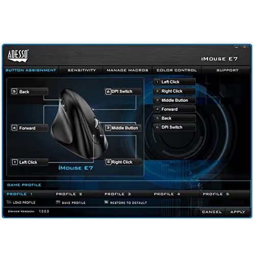 Adesso iMouse E7 Wired Optical Mouse image