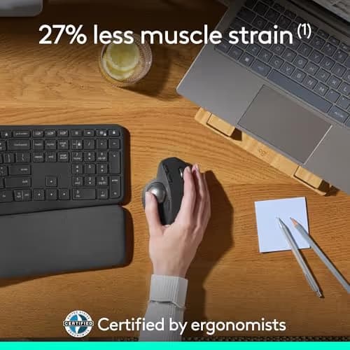 Logitech MX Ergo S Wireless/Bluetooth/Wired Trackball image