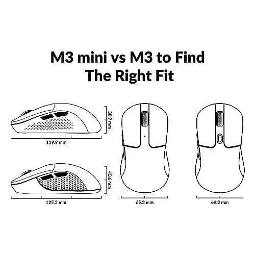 Keychron M3 Mini Wired/Wireless/Bluetooth Optical Mouse image