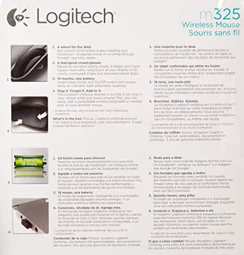 Logitech M325 Spontaneous Pink Wireless Optical Mouse image