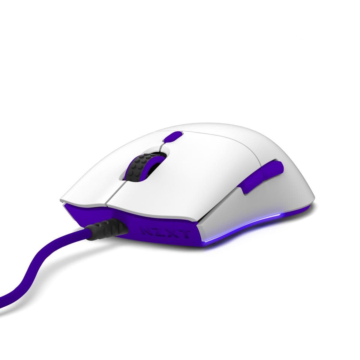 NZXT Lift White / Purple Wired Optical Mouse image