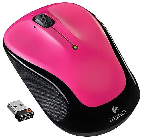 Logitech M325 Optical Wireless Pink / Black Mouse image