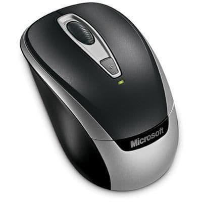 Microsoft 2EF-00002 Wireless Optical Black Mouse image
