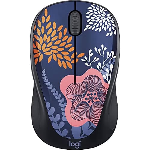 Logitech M317 Forest Flora Wireless/Wired Optical Mouse main image