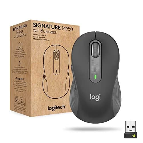 Logitech Signature M650 Bluetooth Wireless Wired Optical Mouse image