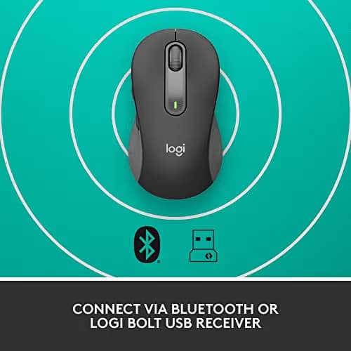 Logitech Signature M650 Bluetooth Wireless Wired Optical Mouse image
