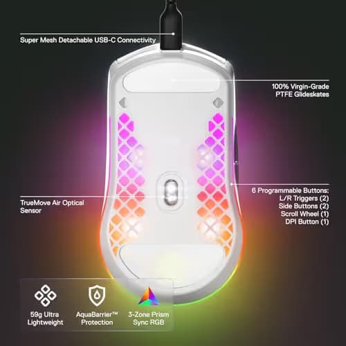 SteelSeries Aerox 3 (2022) Wired Optical Gaming Mouse image