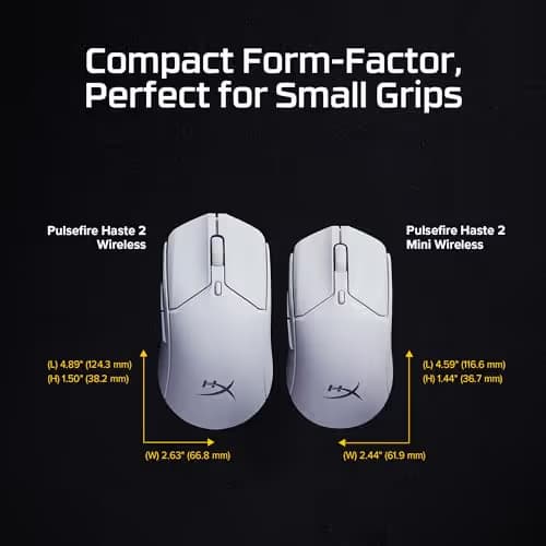 HP HyperX Pulsefire Haste 2 Mini Bluetooth/Wireless/Wired Optical Gaming Mouse image