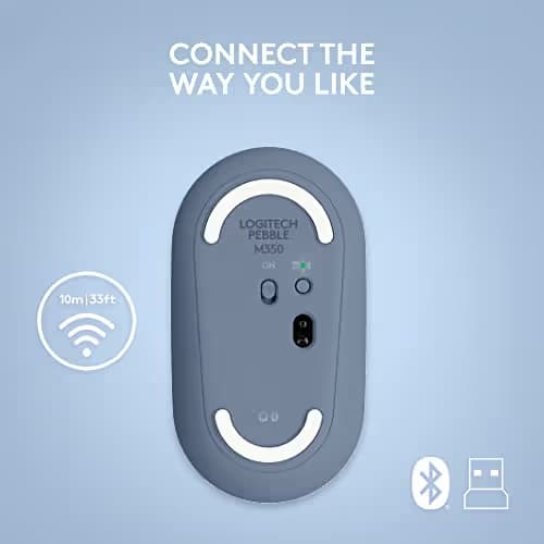 Logitech Pebble M350 Bluetooth/Wireless/Wired Optical Mouse image
