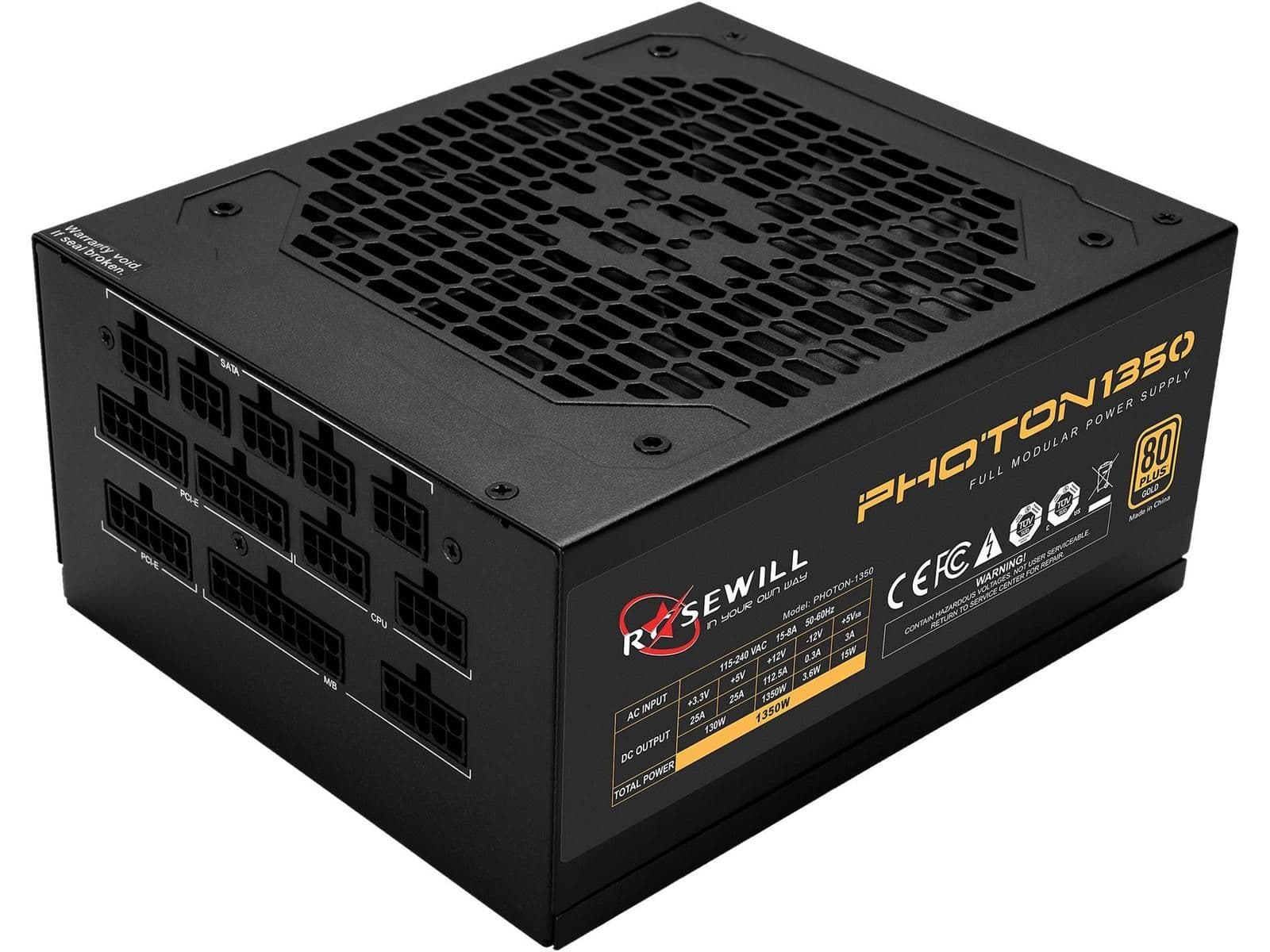 Rosewill PHOTON 1350 1350W Fully Modular 80+ Gold Certified main image
