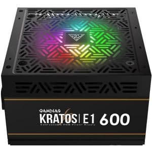 GAMDIAS KRATOS E1 Black 600W Non-Modular 80+ Certified image