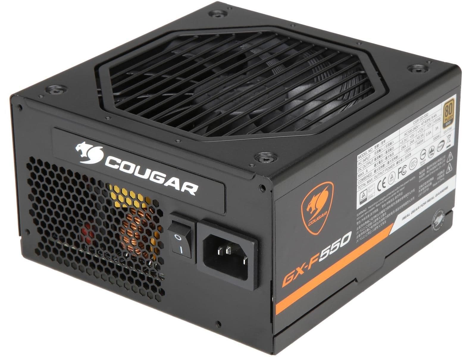 Cougar GX-F Black / Orange 550W Fully Modular 80+ Gold Certified ATX main image
