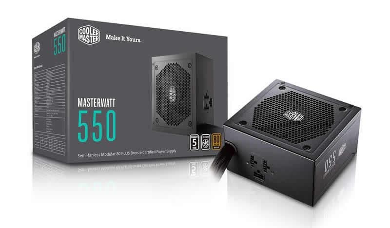 Cooler Master MasterWatt 550 ATX 550W 80+ Bronze Semi-Modular main image