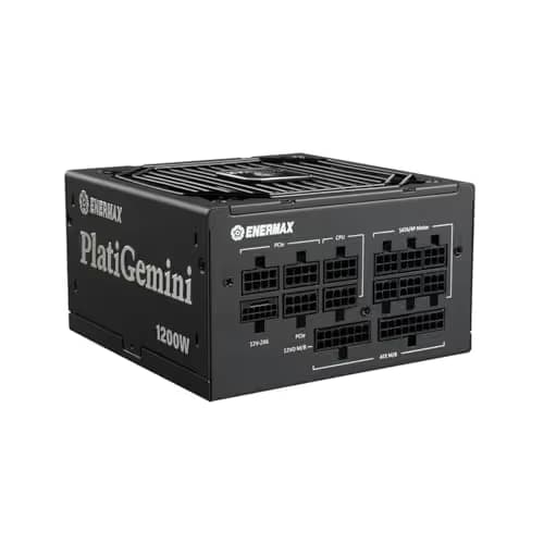 Enermax PlatiGemini Fully Modular ATX Power Supply - 1200 Watts ATX 3.1 - Black image