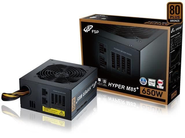 FSP Group Hyper M85+ Black 650W Semi-Modular 80+ Bronze Certified ATX main image